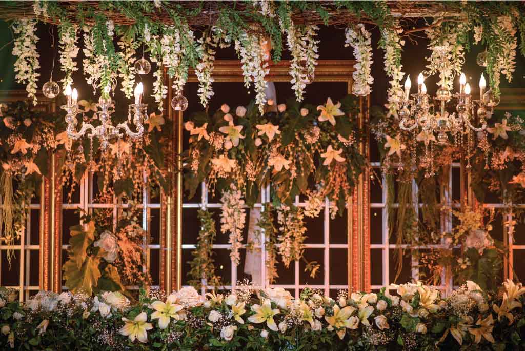 WeddingSutra – Foreign Wedding Planners Recreate an Indoor Garden for a Reception at Thailand